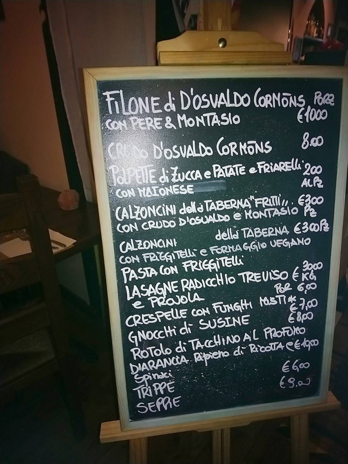 Menu di In Taberna 