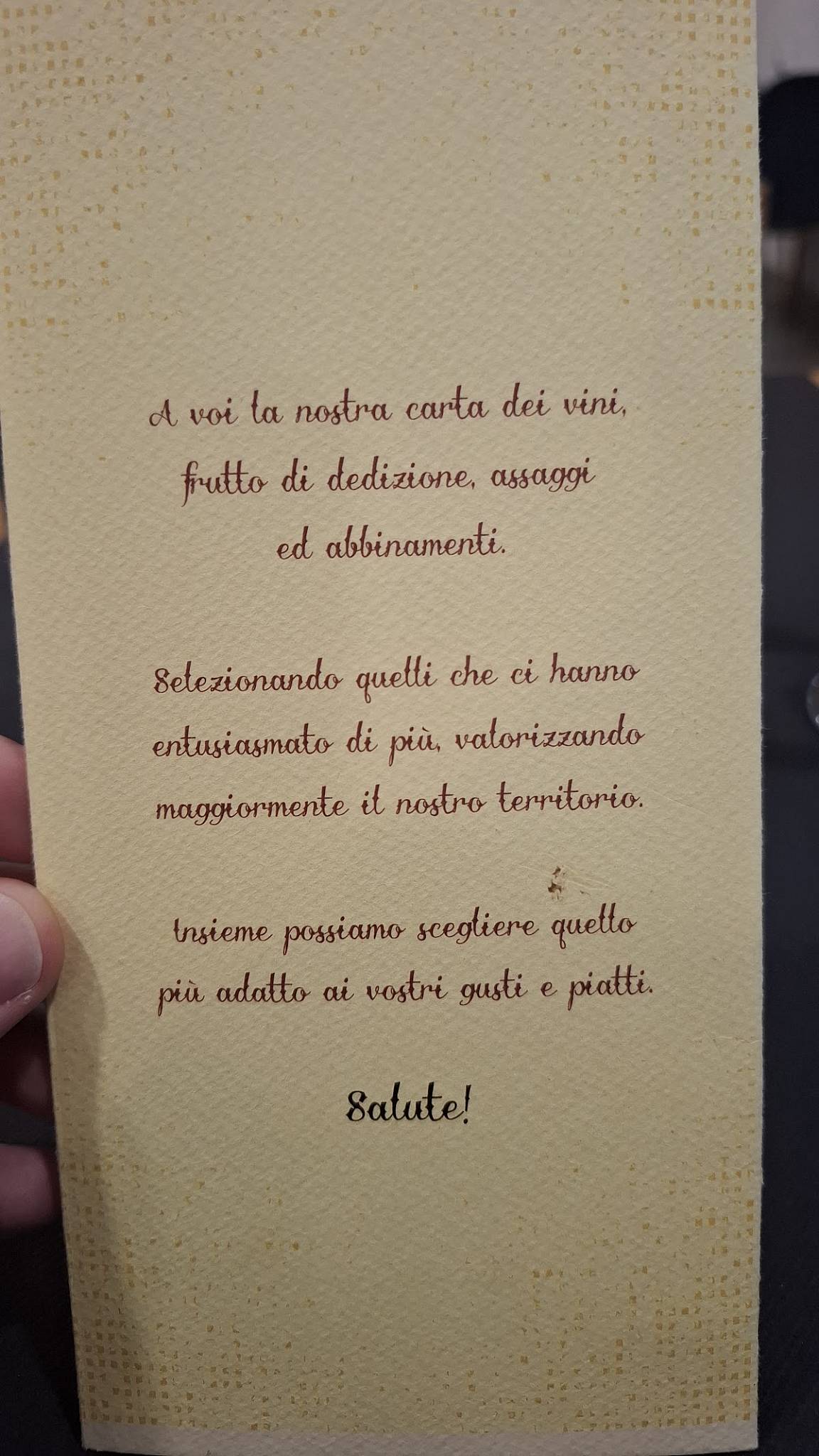 Menu di Osteria Nonna Rosa 