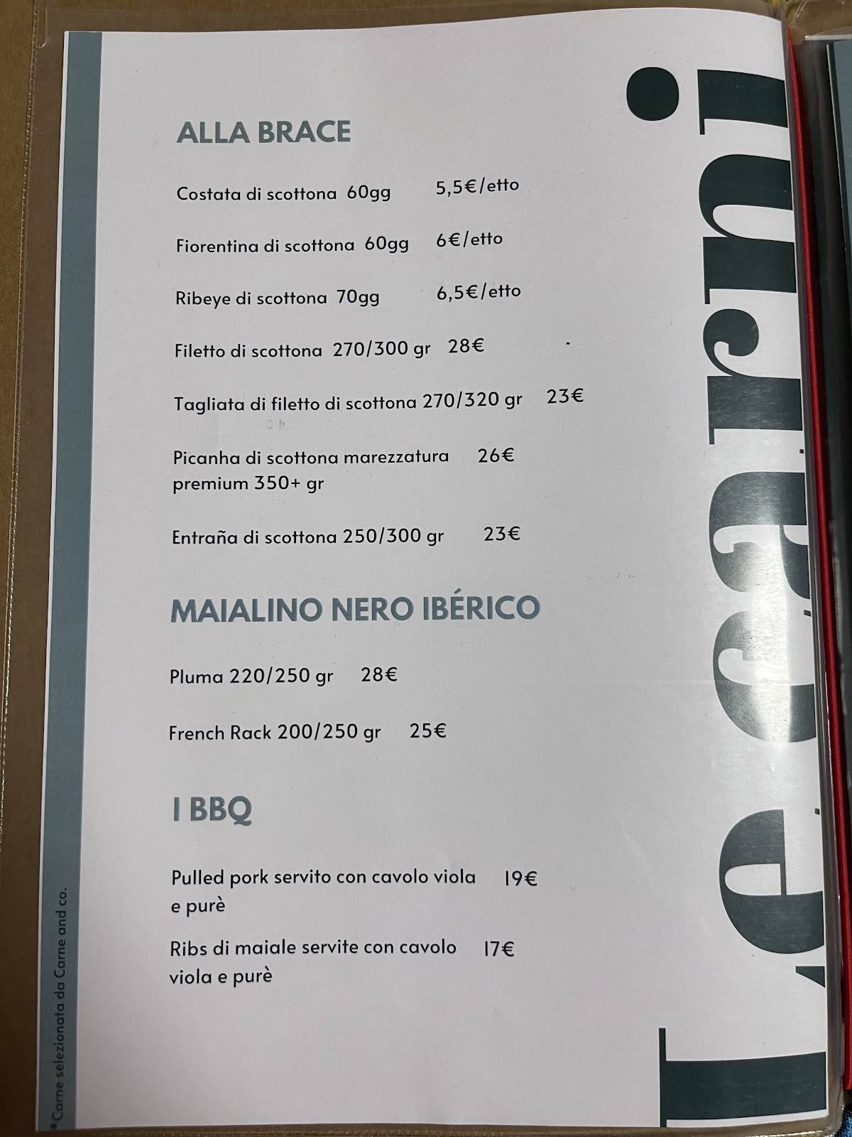Menu di Osteria Urbana 