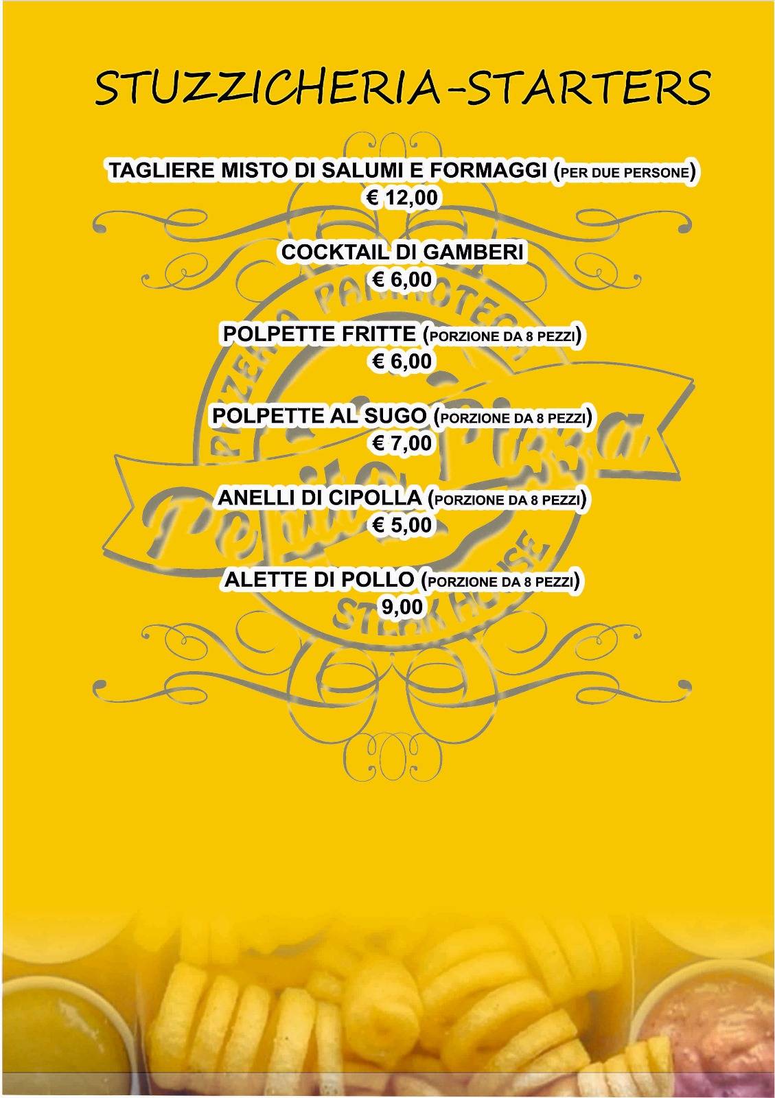 Menu di PEPITO PIZZA 