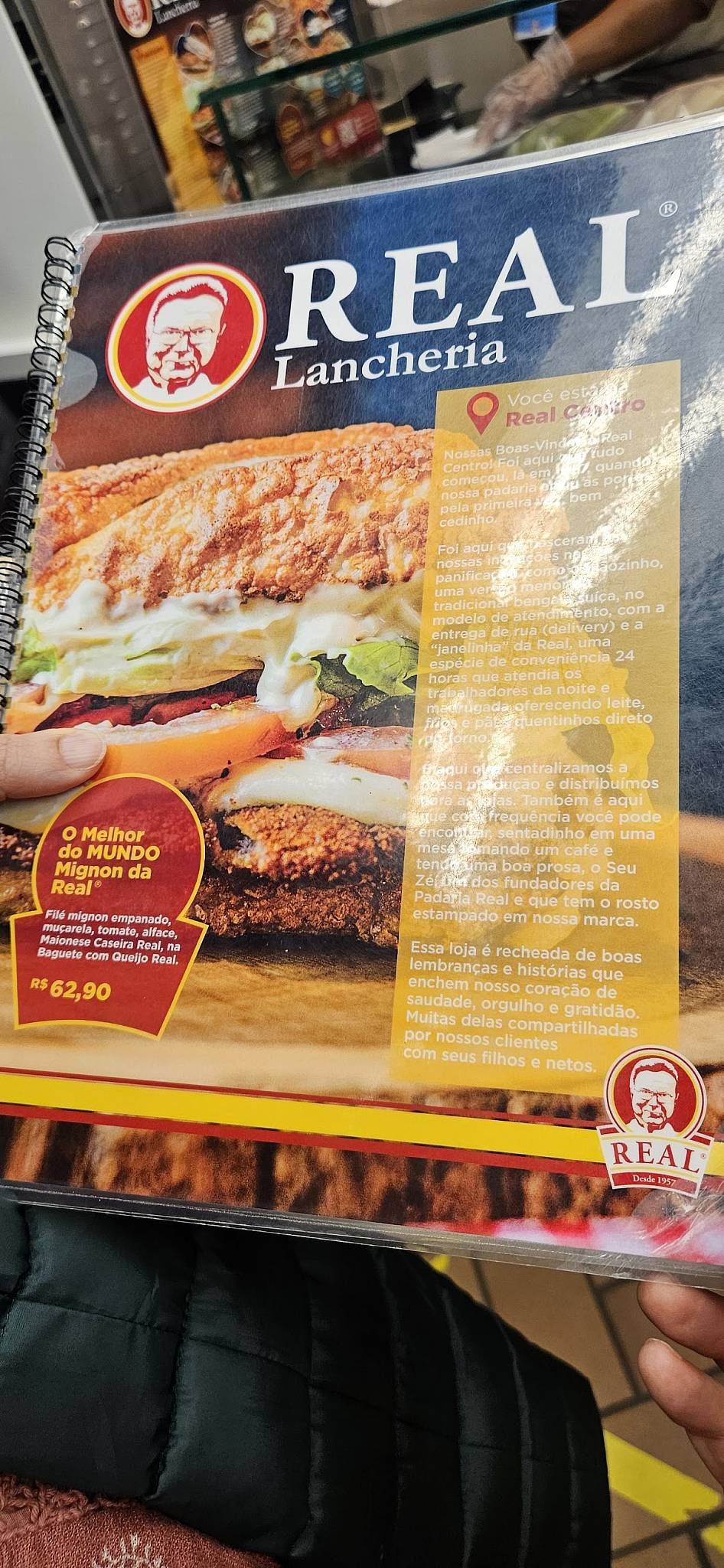 Padaria Real Centro cardápio