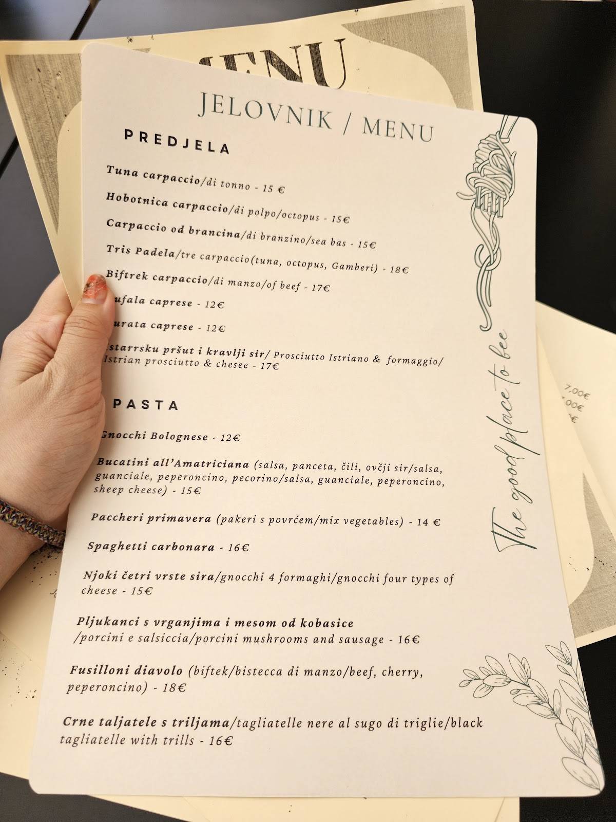 Menu di Padela 