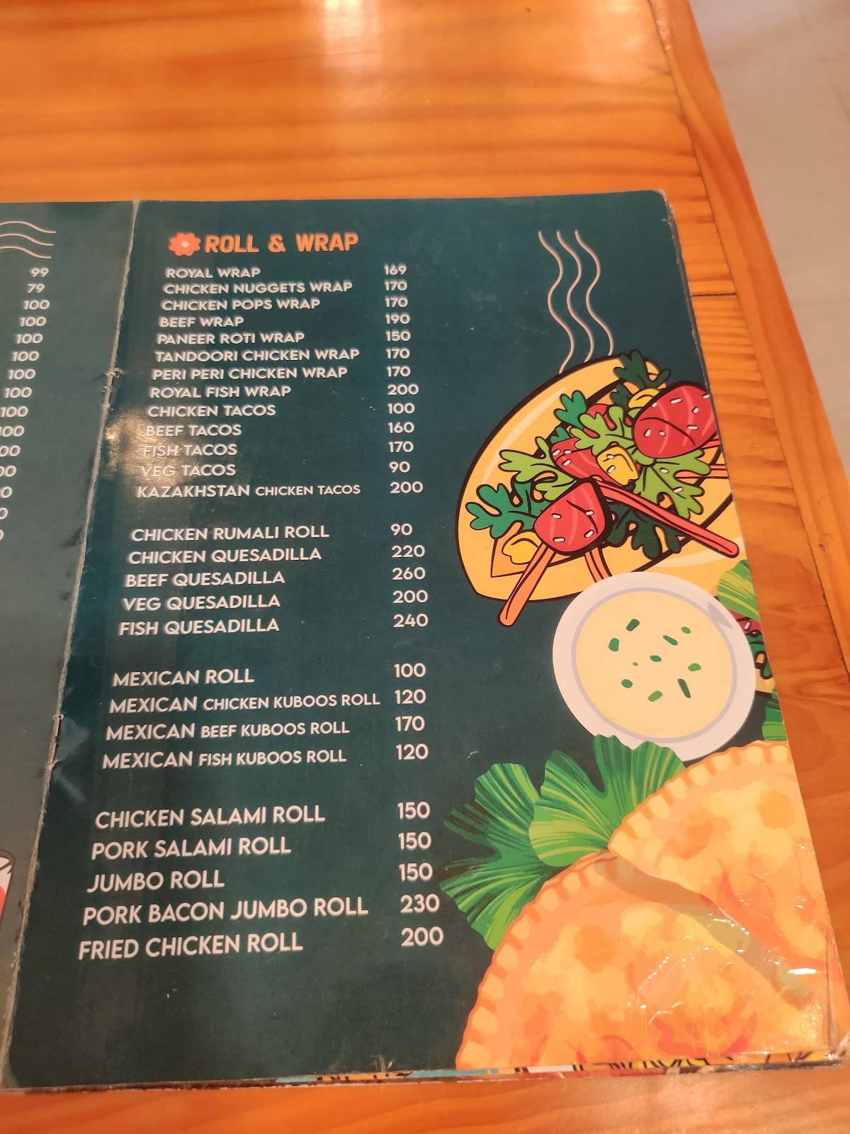 Home Flavours menu