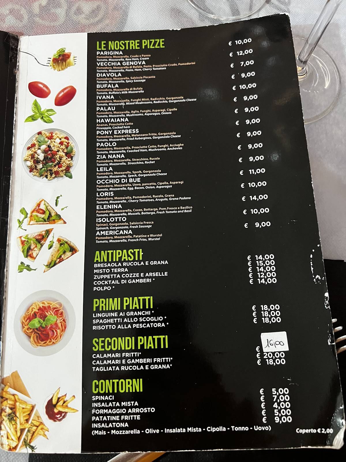 Menu di Ristorante Pizzeria da Gian Piero 