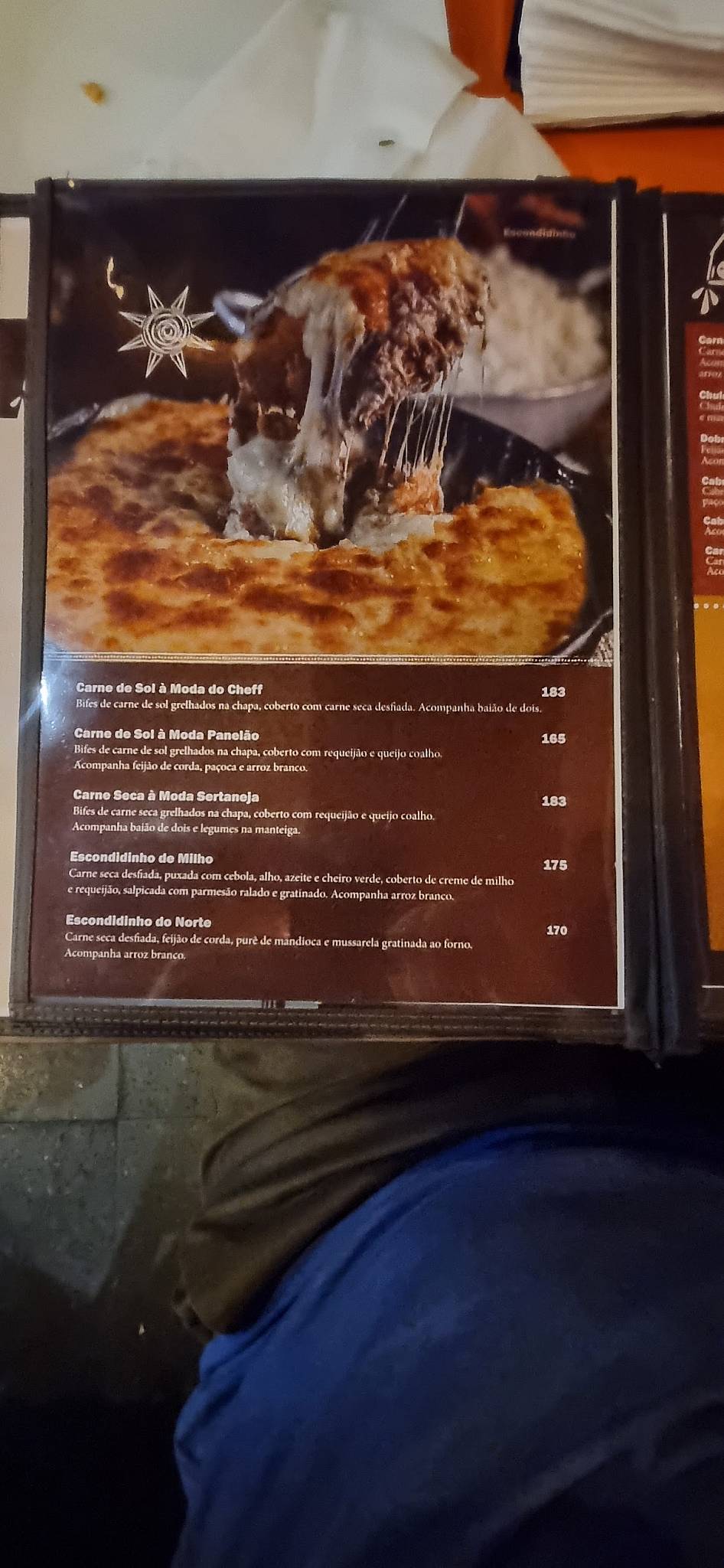Panelão do Norte cardápio