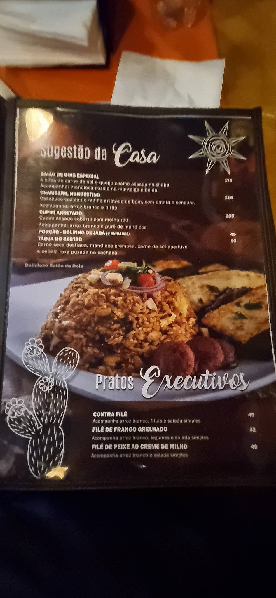 Panelão do Norte cardápio