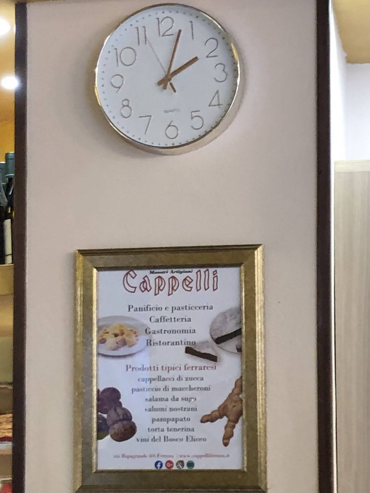 Menu di Panificio Cappelli 