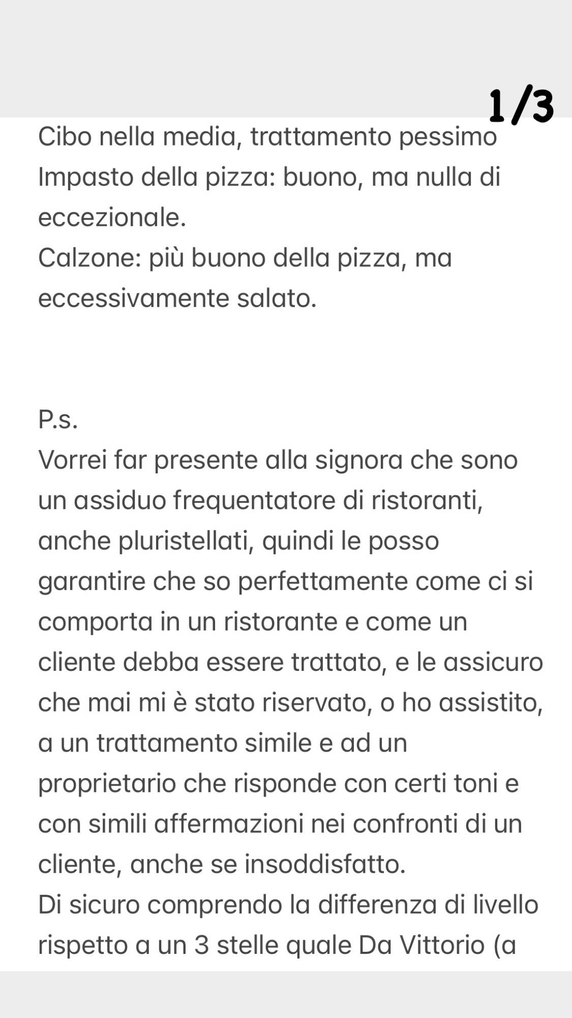 Menu di Papilla Milano 