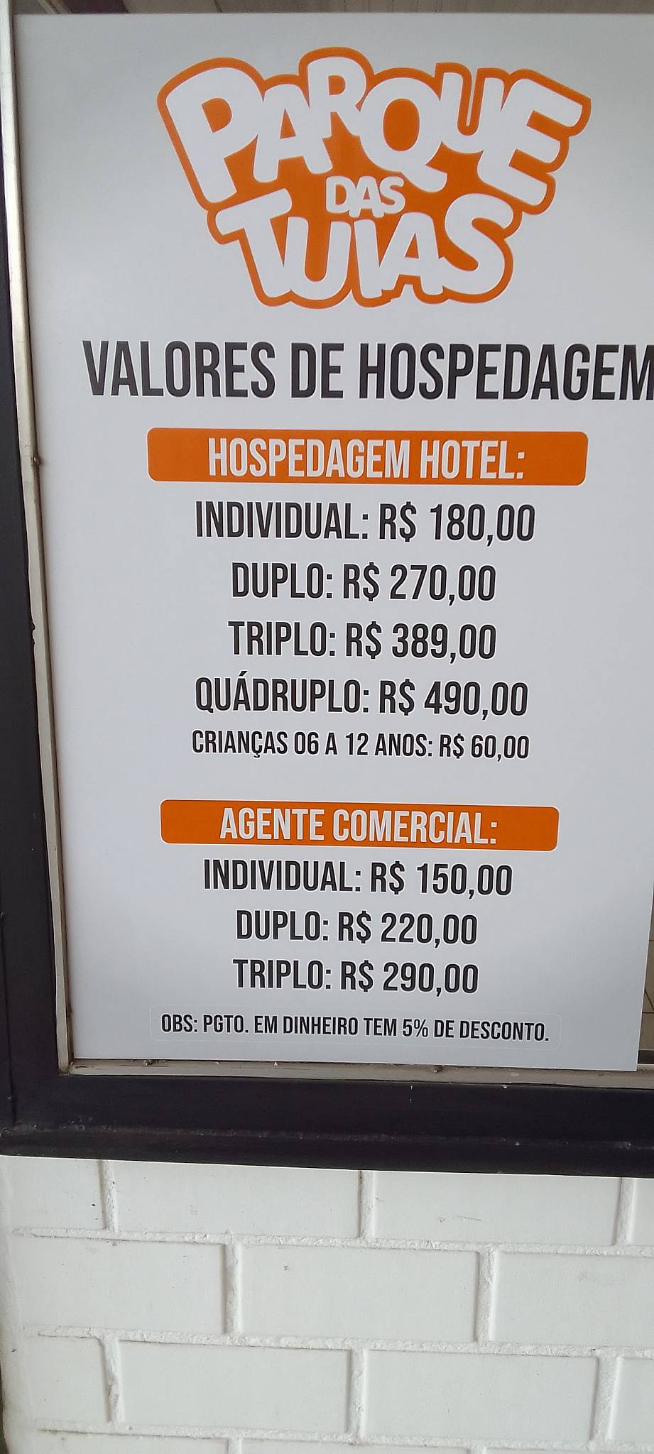 Paradouro das Tuias cardápio