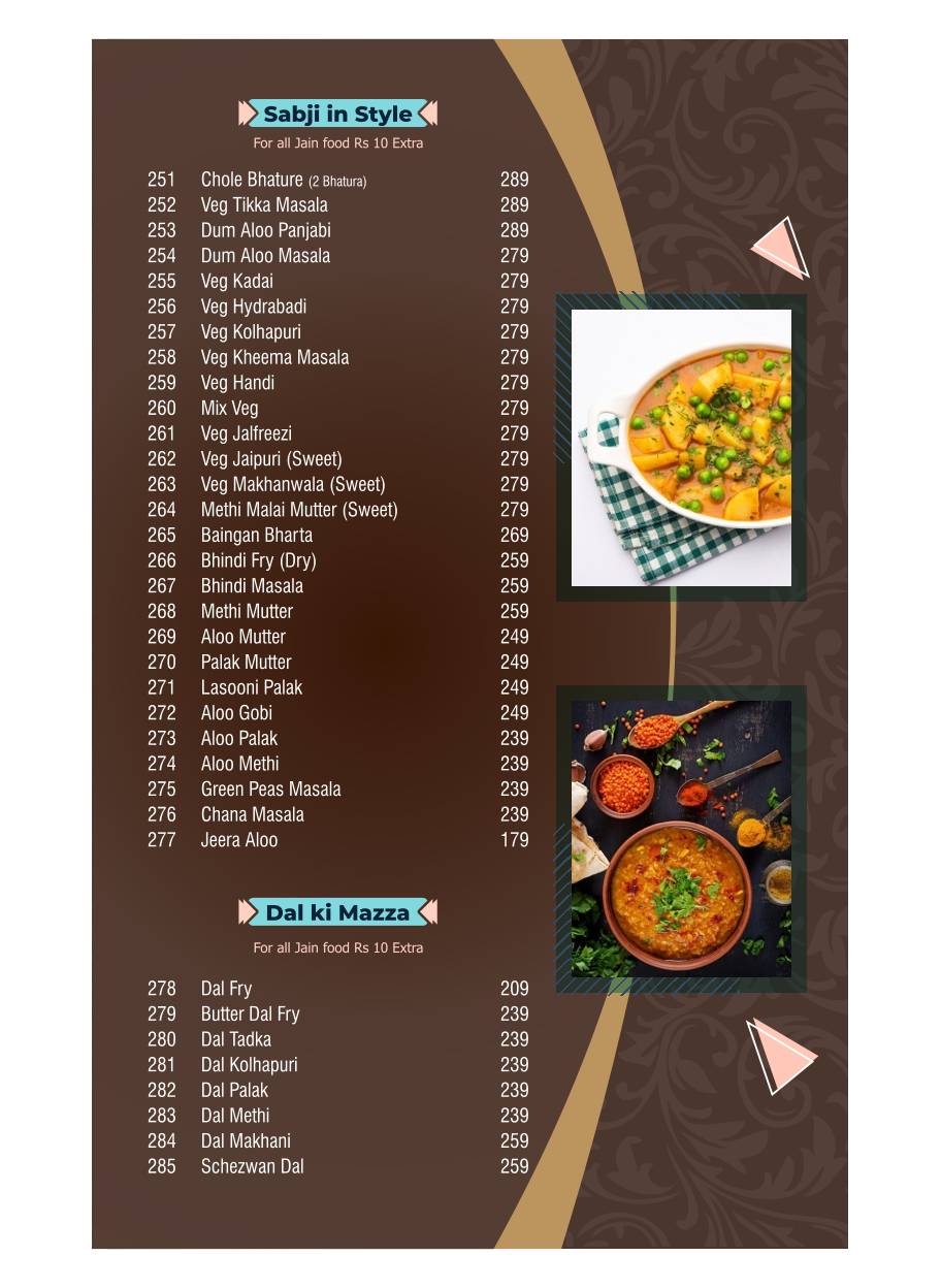 Parivar Veg Restaurant Best family Restaurant menu