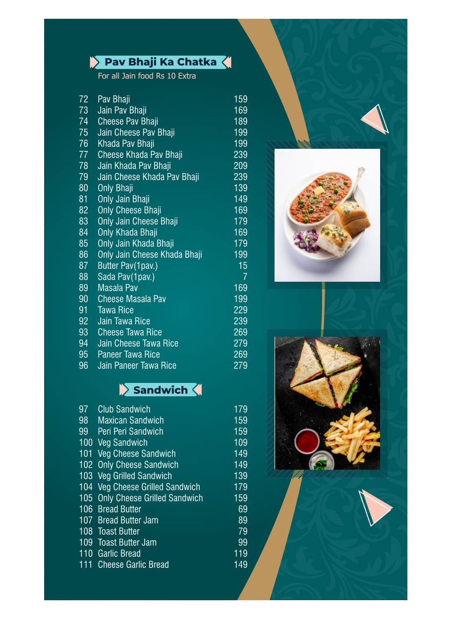 Parivar Veg Restaurant Best family Restaurant menu