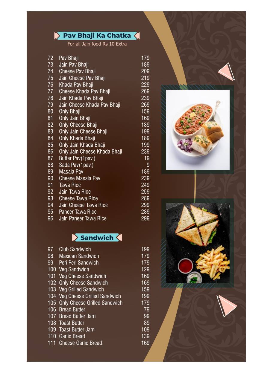 Parivar Veg Restaurant Best family Restaurant menu