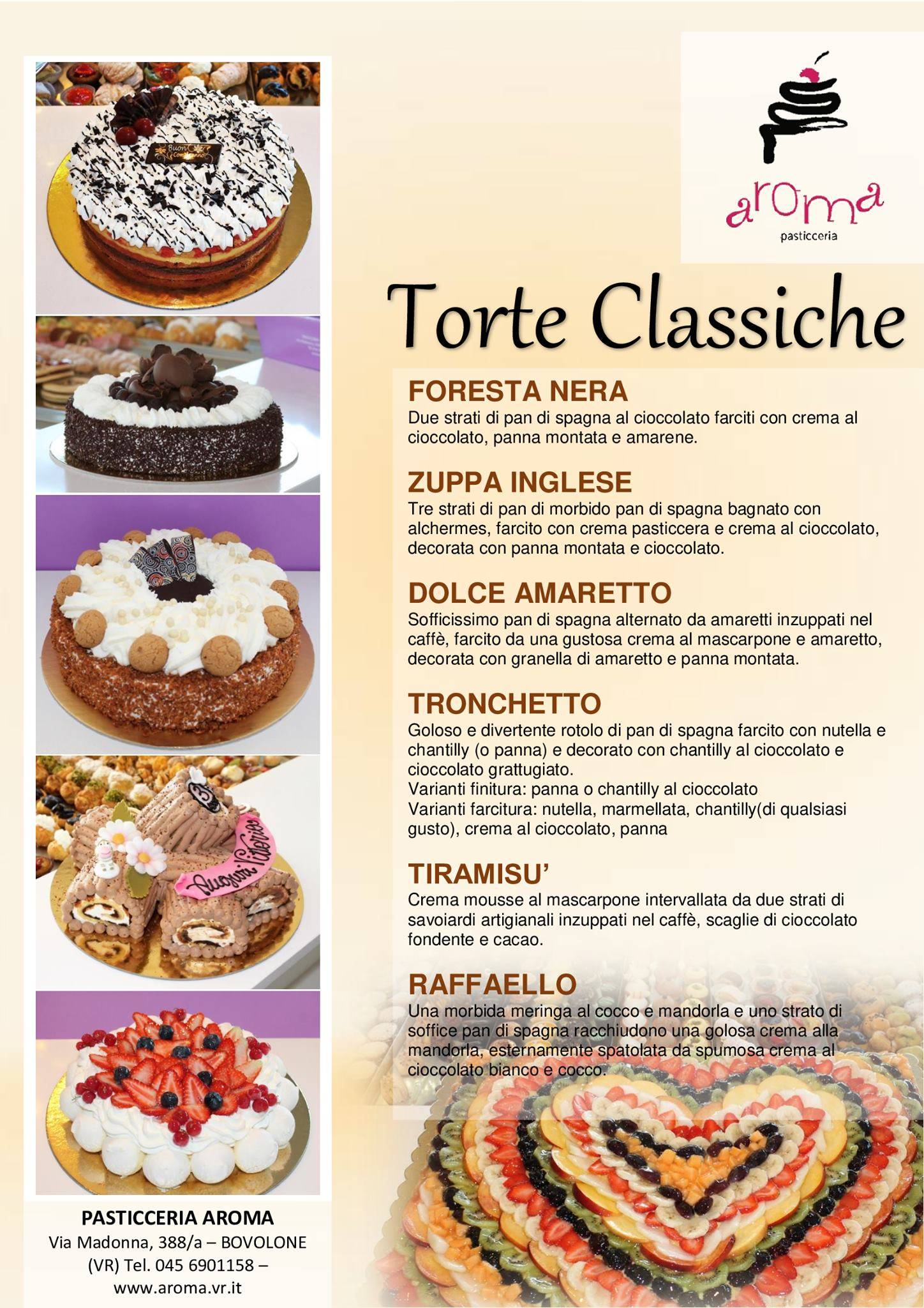 Menu di Pasticceria Aroma snc 