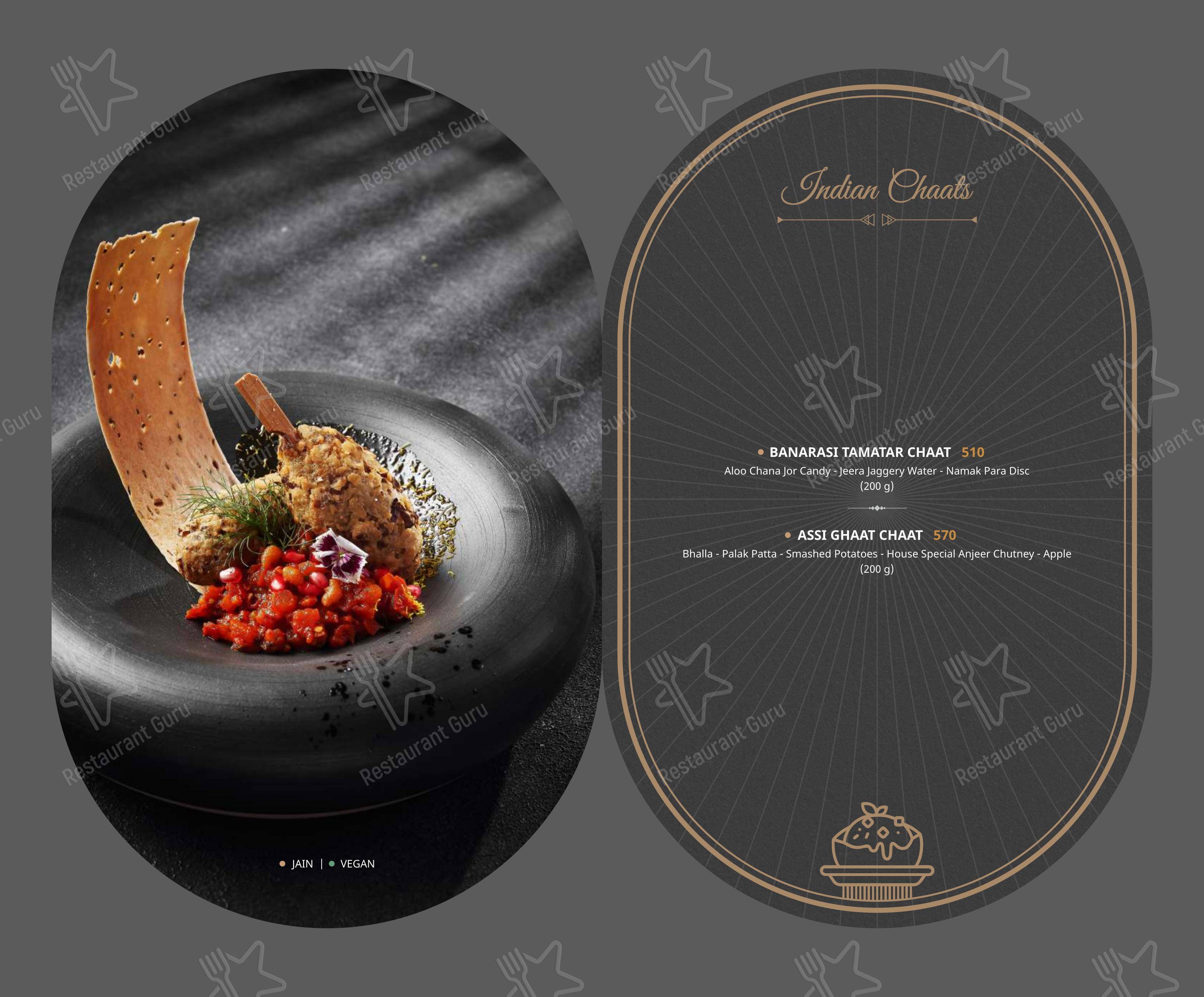 菜单 for the Patang Re-Evolve restaurant