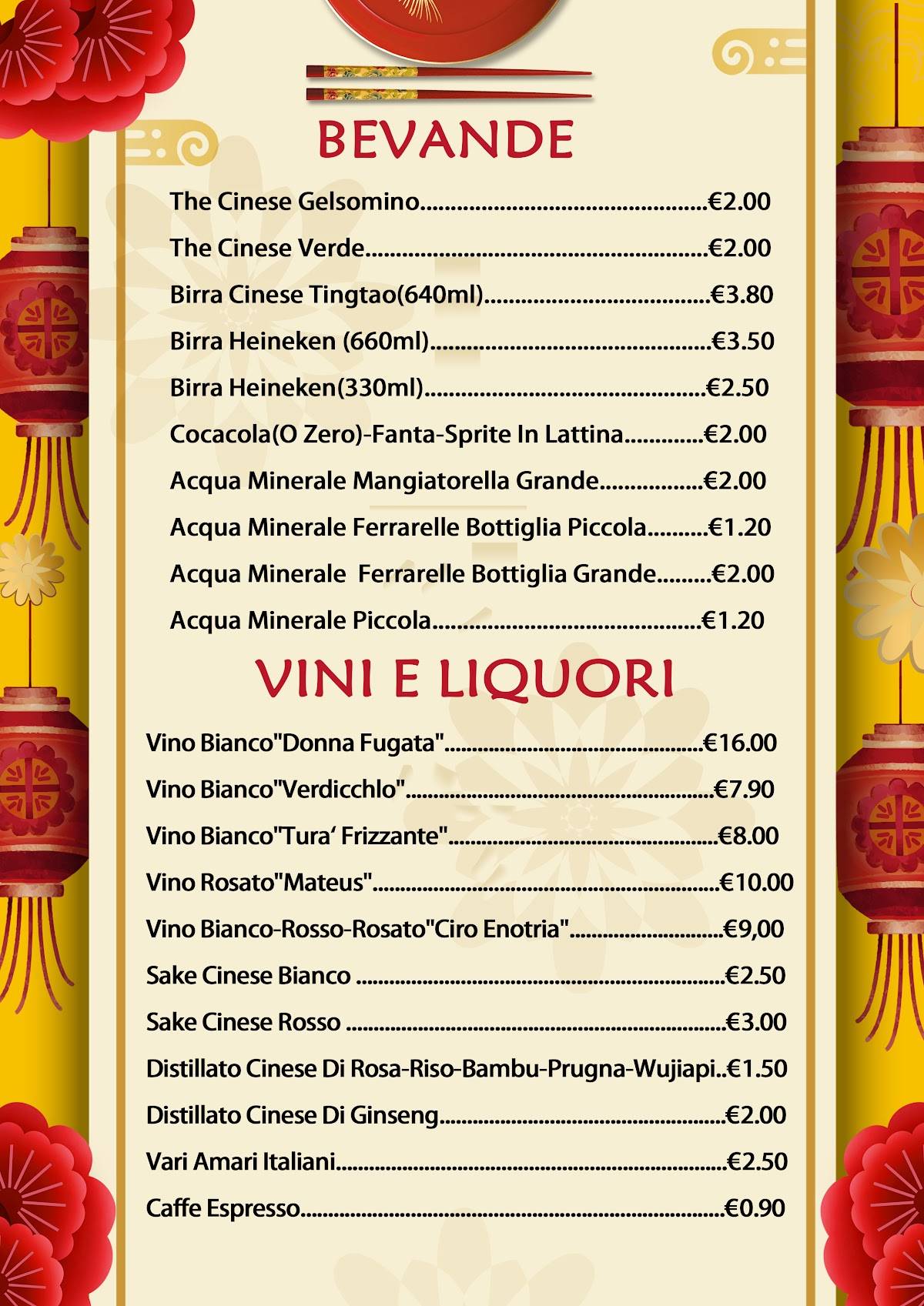 Menu di Pechino 