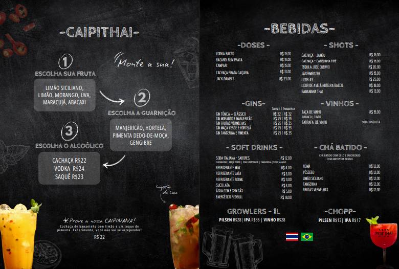 Pede Thai Restobar cardápio