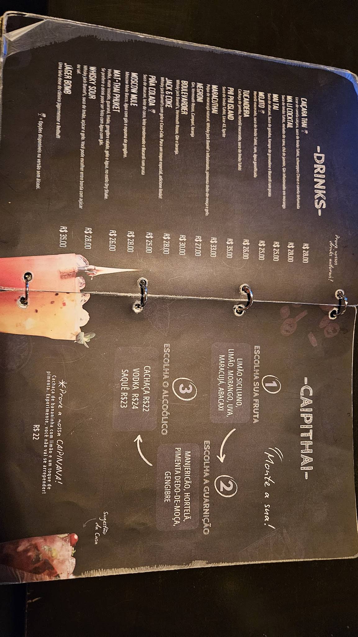 Pede Thai Restobar cardápio