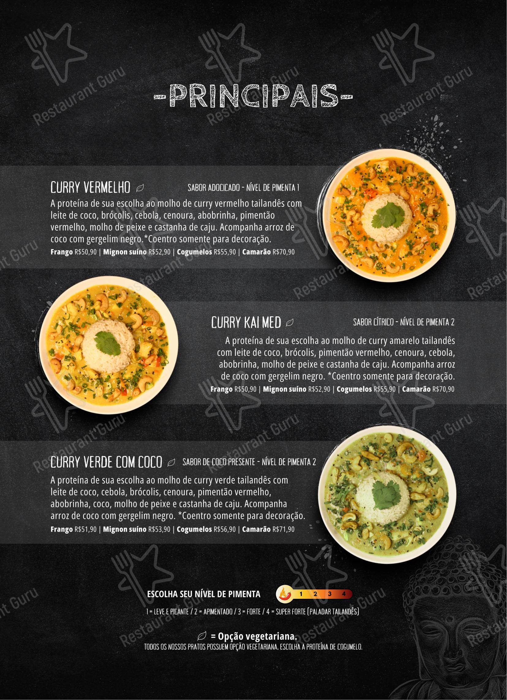 Pede Thai Restobar - Menu