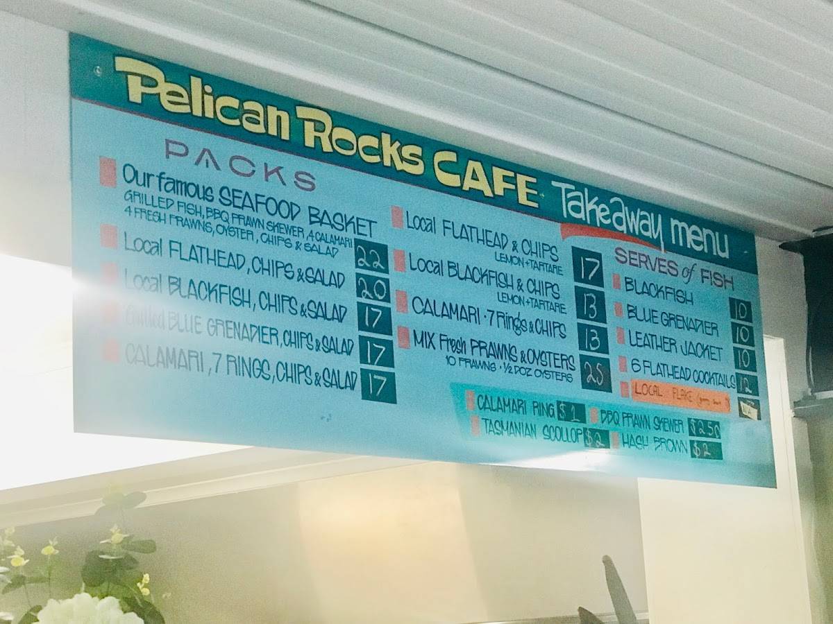 Menu at Pelican Rocks Seafood Restaurant & Cafe, Greenwell Point