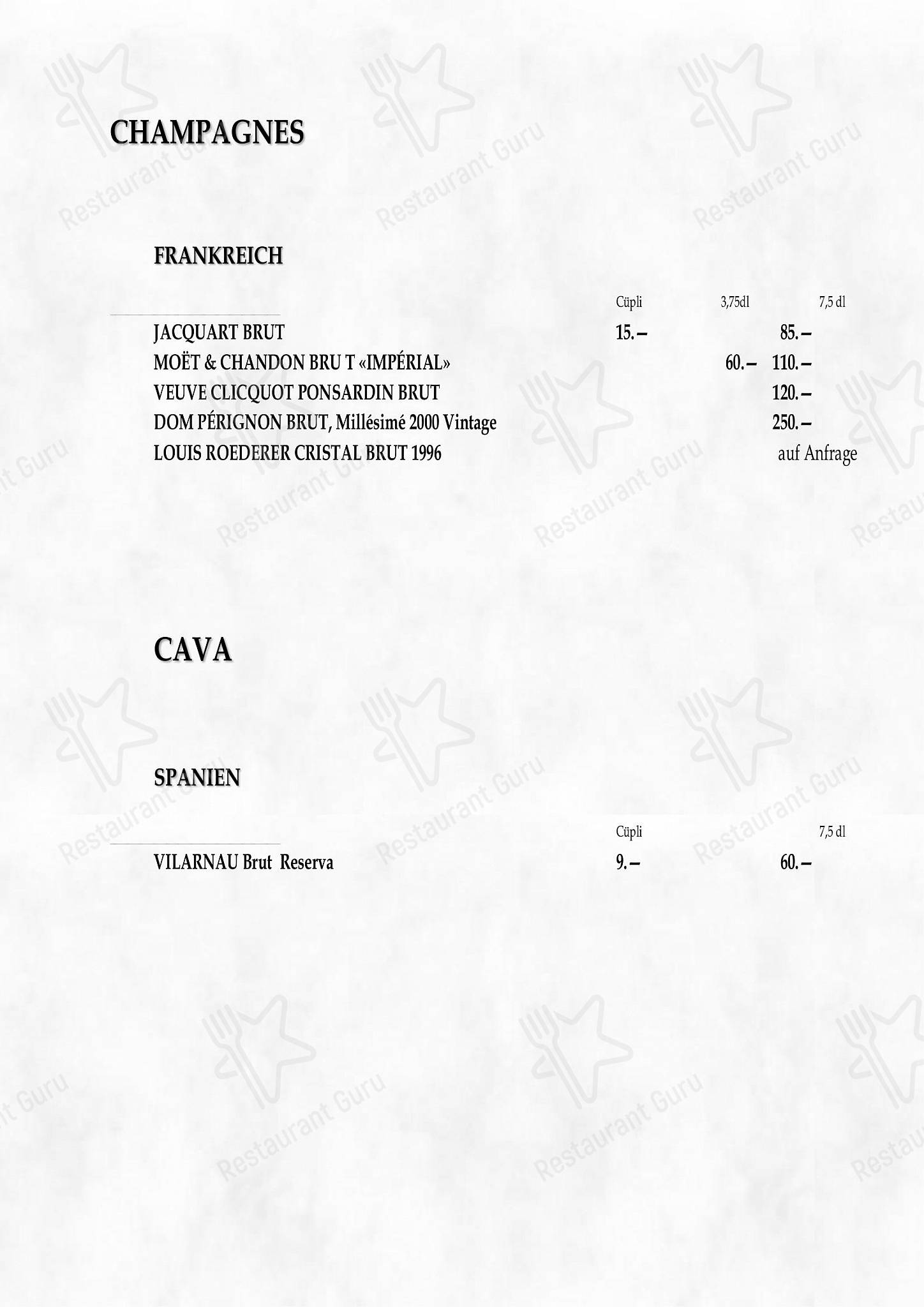 Guarda il menu di Giannino