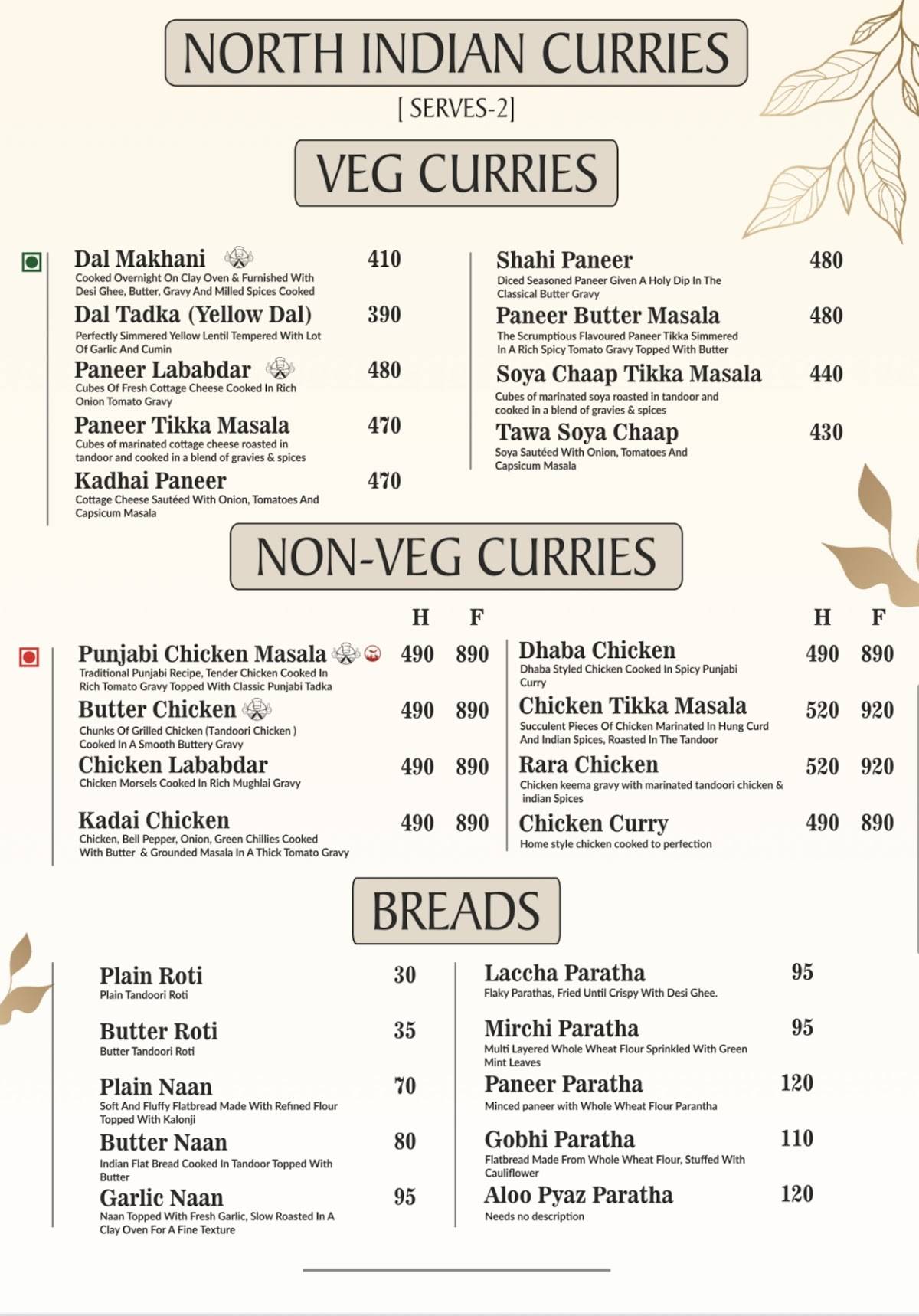 Pepper Pot Cafe menu