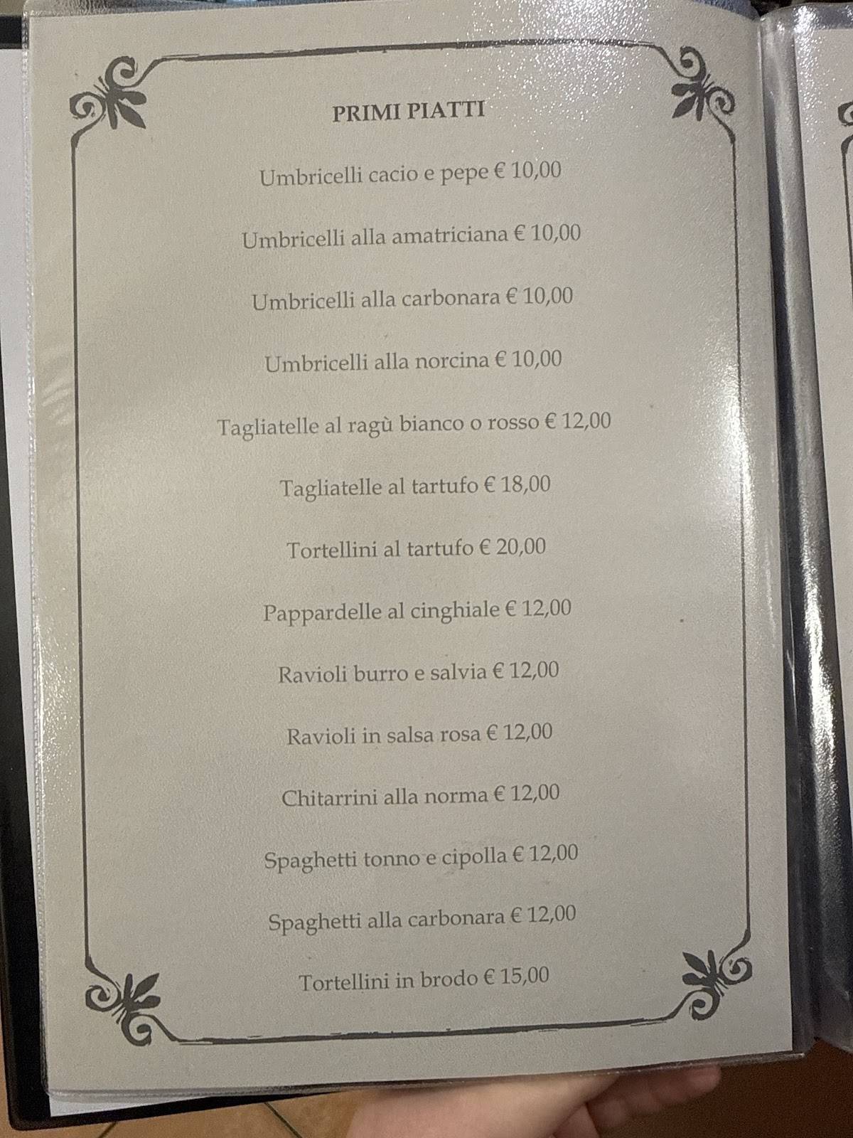 Menu di Ristorante Peppone Perugia 