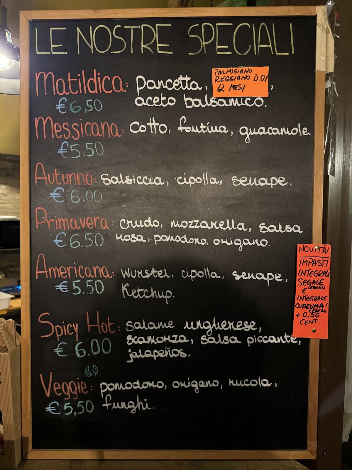 Menu di Piadineria & Beer Shop Matilde 