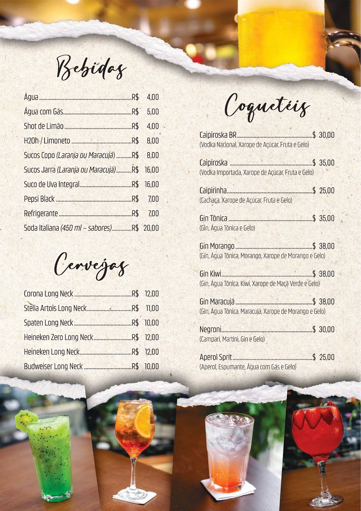 Piazza 596 Trattoria Planaltina -DF cardápio