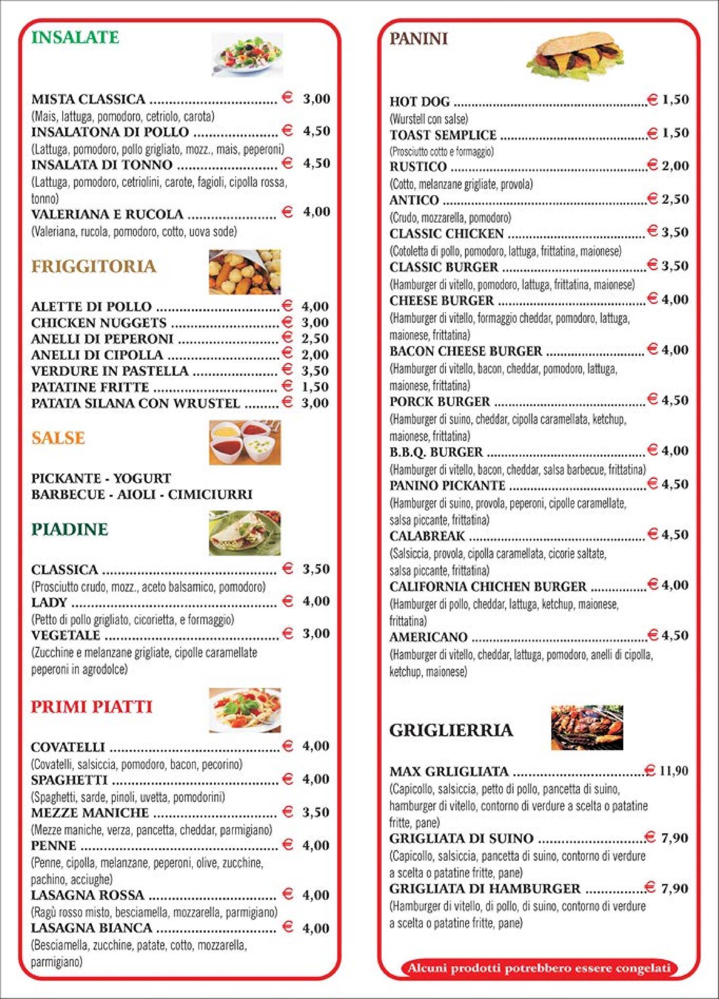 Menu di Pickante 