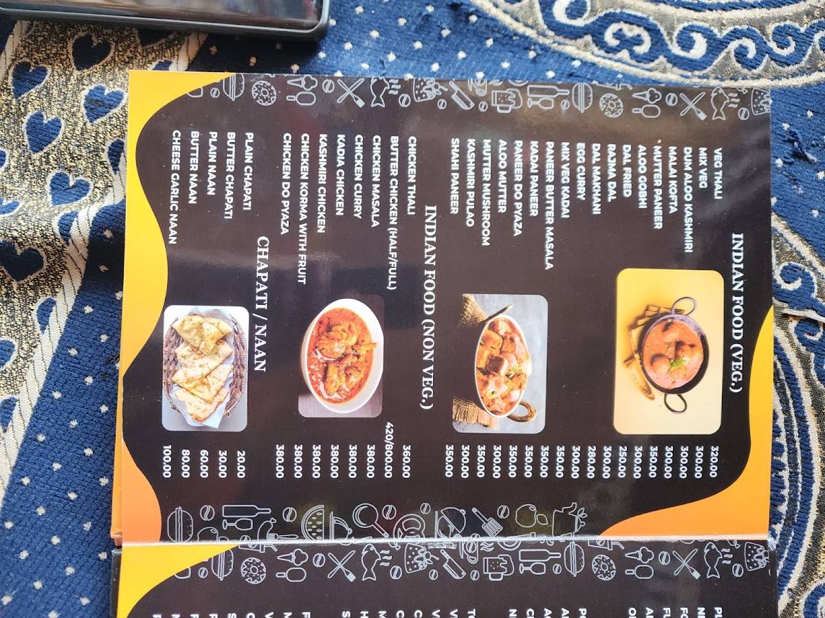 Pink Floyd Cafe Tosh menu