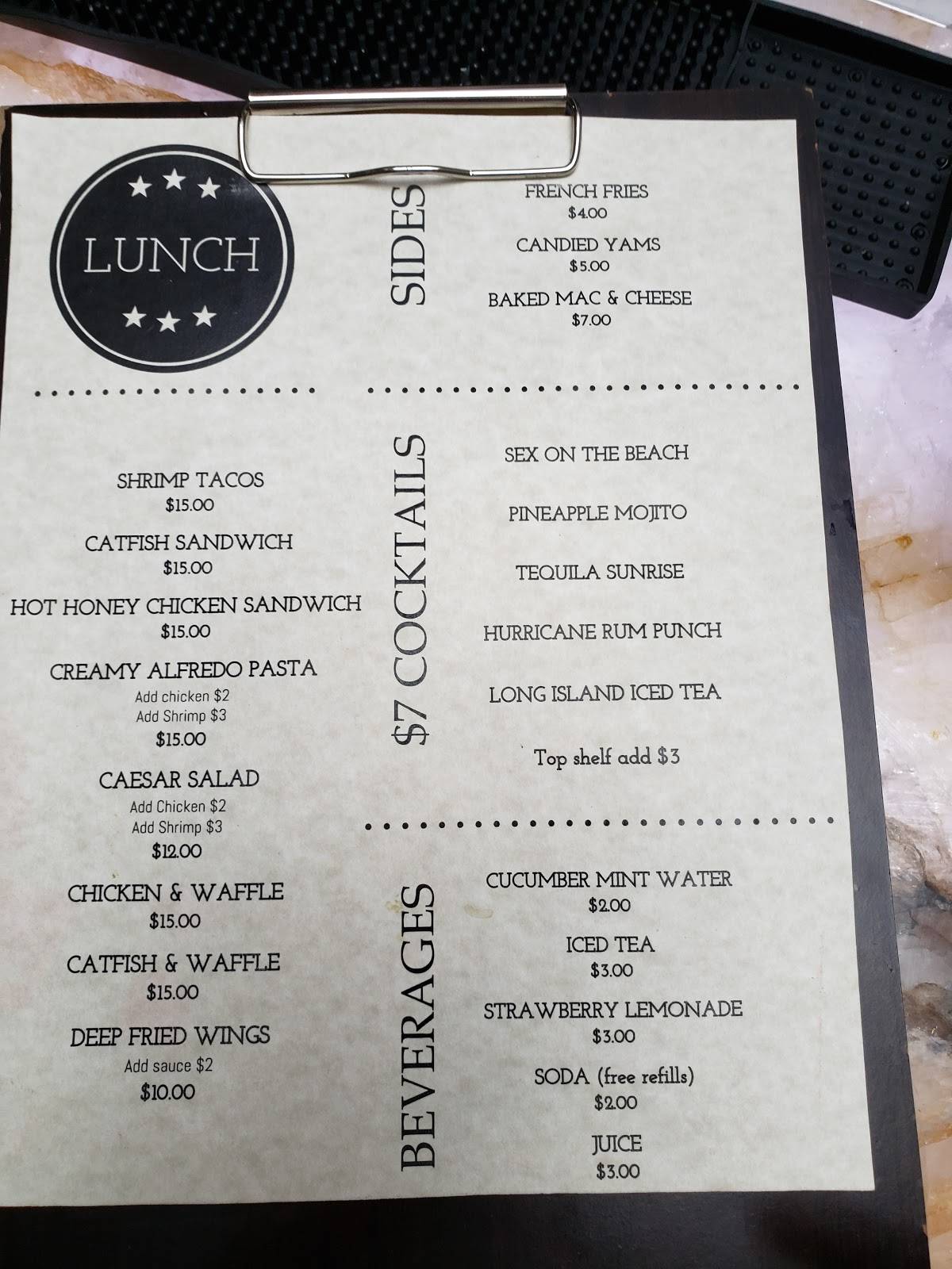Menu at Pink Teacup Villa pub & bar, Miami Beach