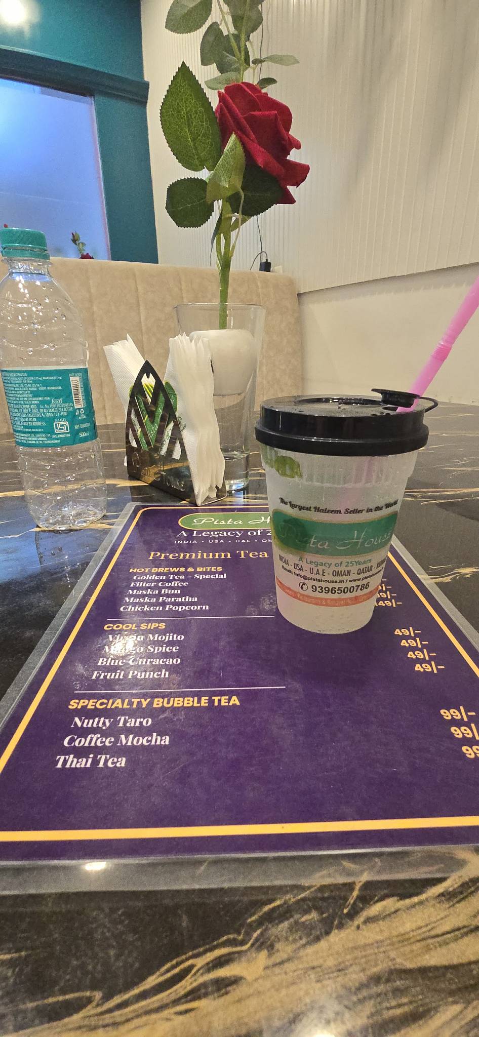 Pista House Premium Tea & Snacks menu