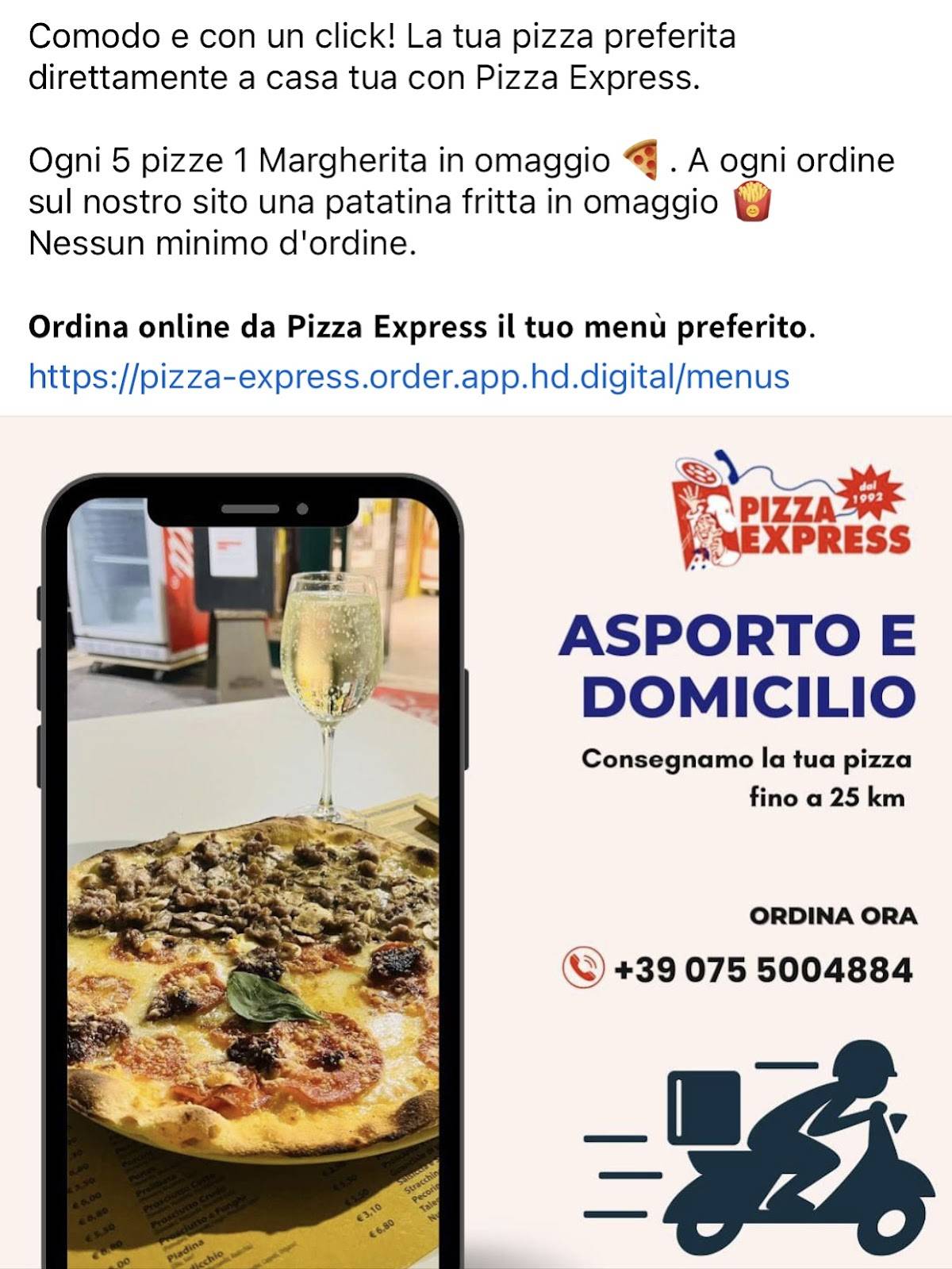 Menu di Pizza Express dal 1992 Ristorante Pizzeria dal FERRY 