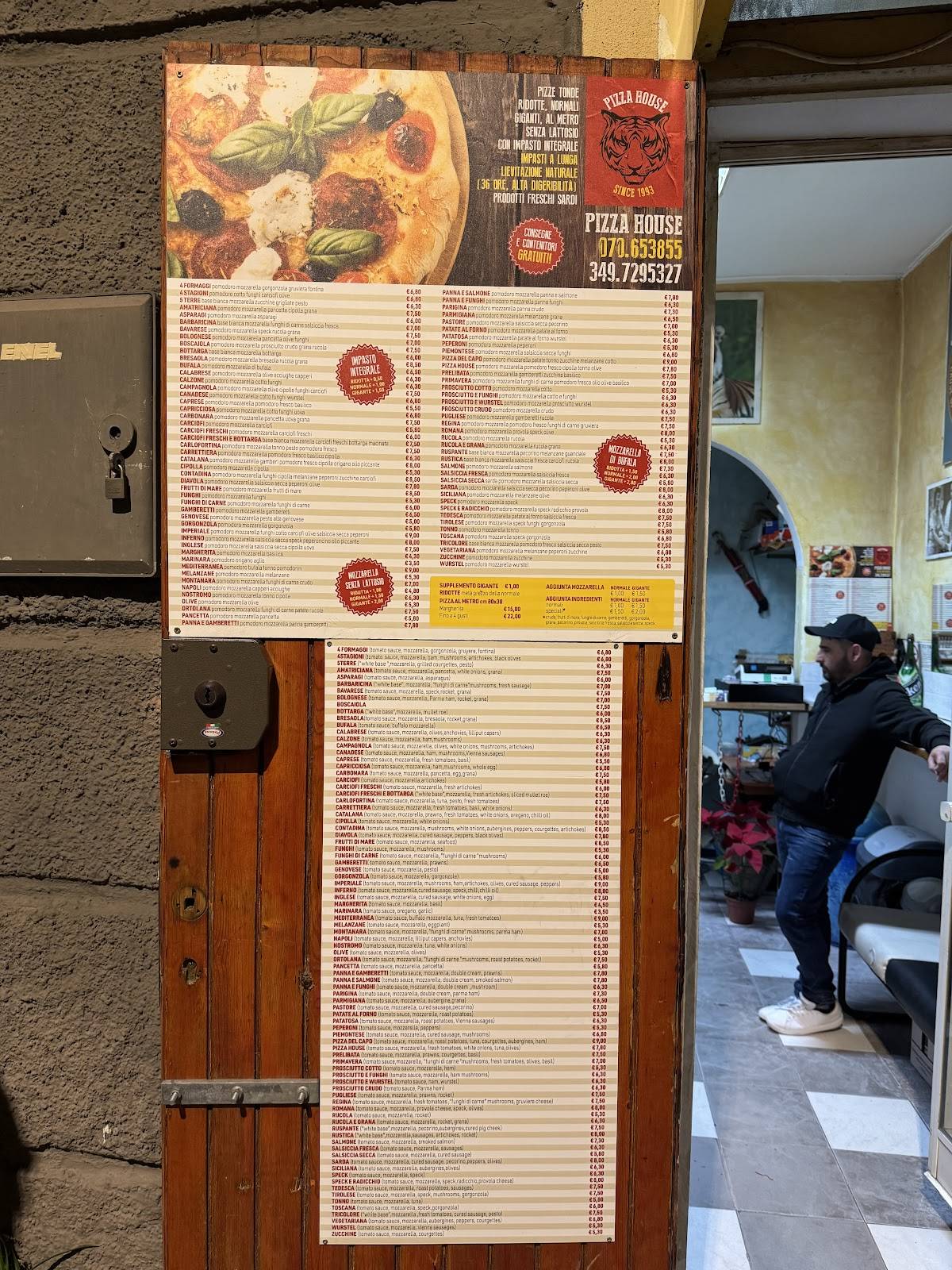 Menu di Pizza S' House 