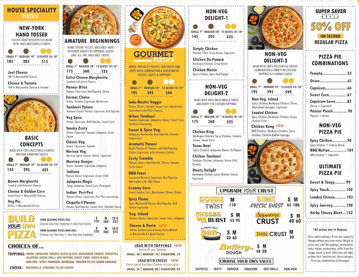 Pizza Wings Goa menu