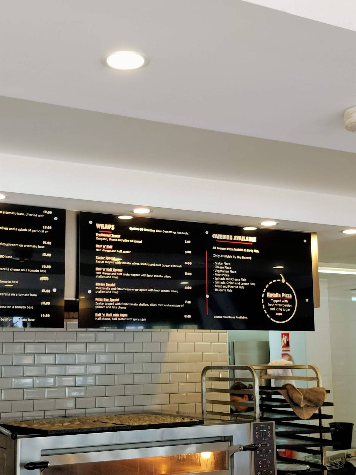 Menu at Pizzabox Café restaurant, Kogarah