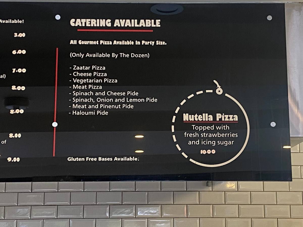 Menu at Pizzabox Café restaurant, Kogarah