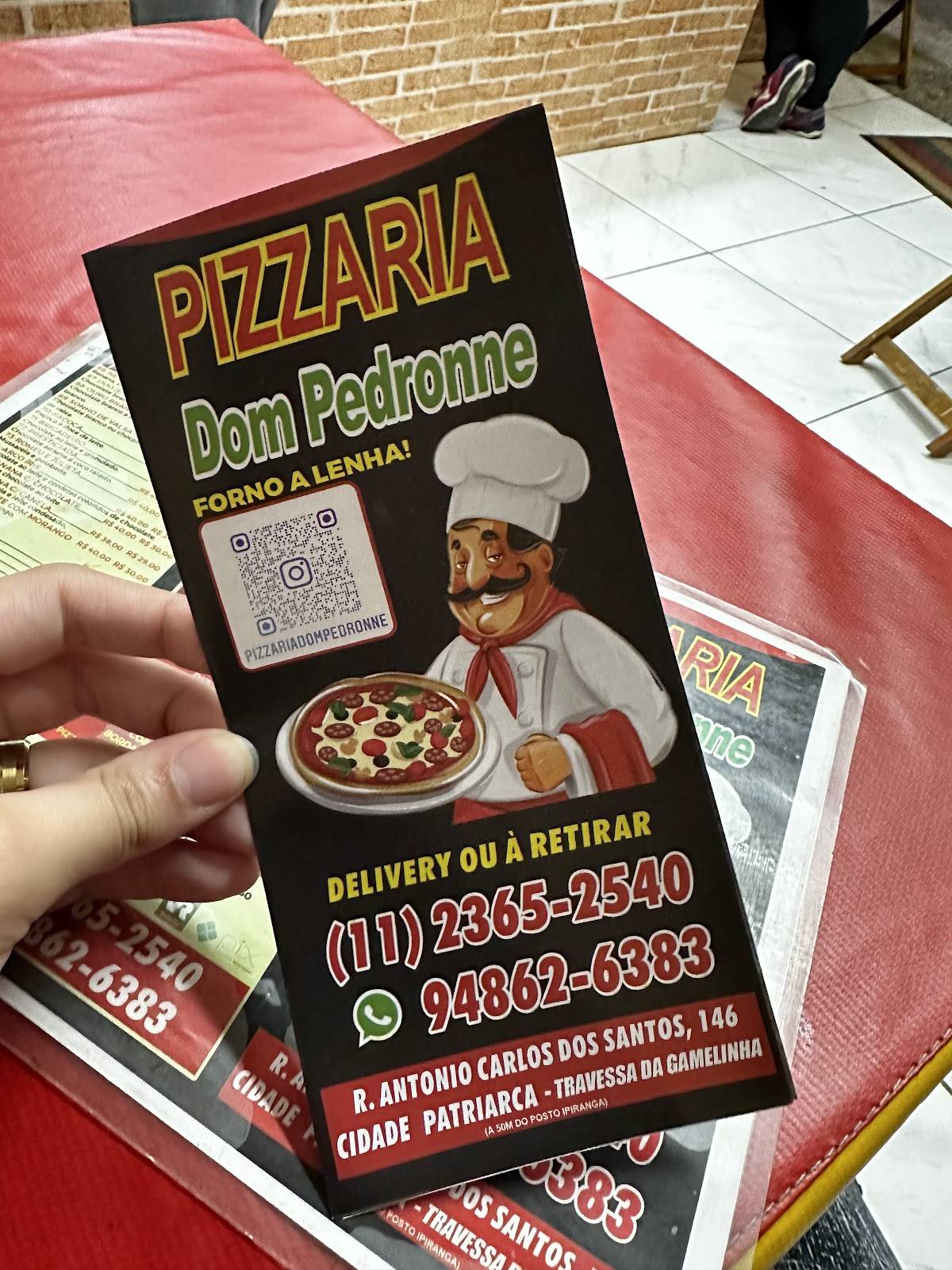 Pizzaria Dom Pedronne cardápio