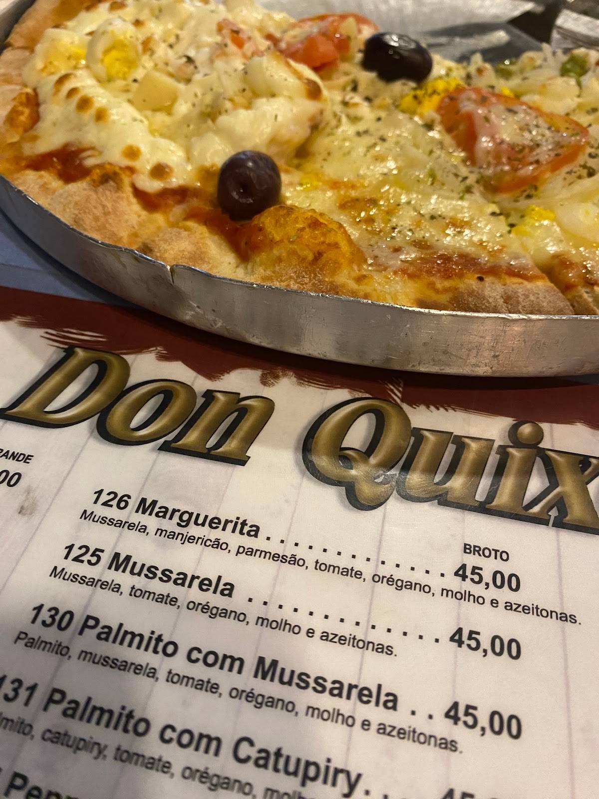 Pizzaria Don Quixote cardápio