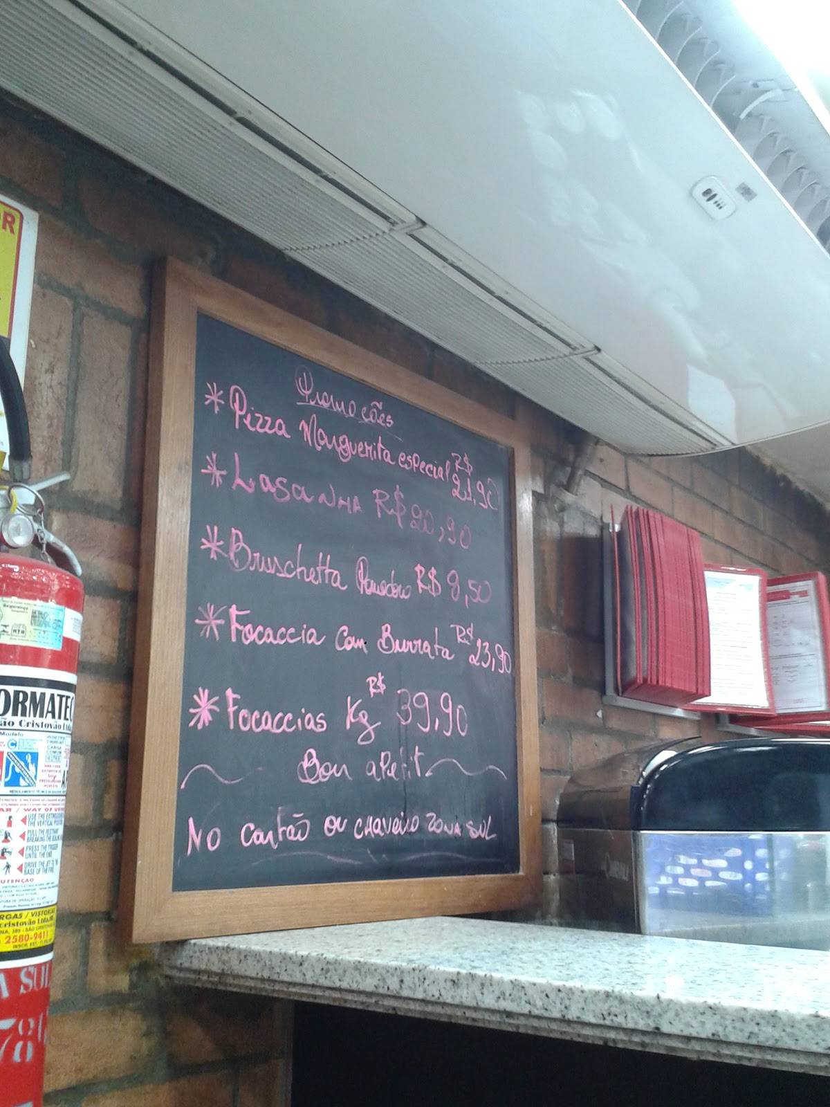 Pizzaria Zona Sul - Copacabana II cardápio