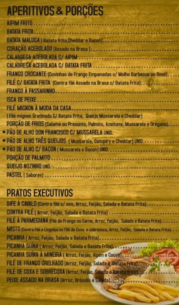 Pizzaria e Grill Don Francisco cardápio