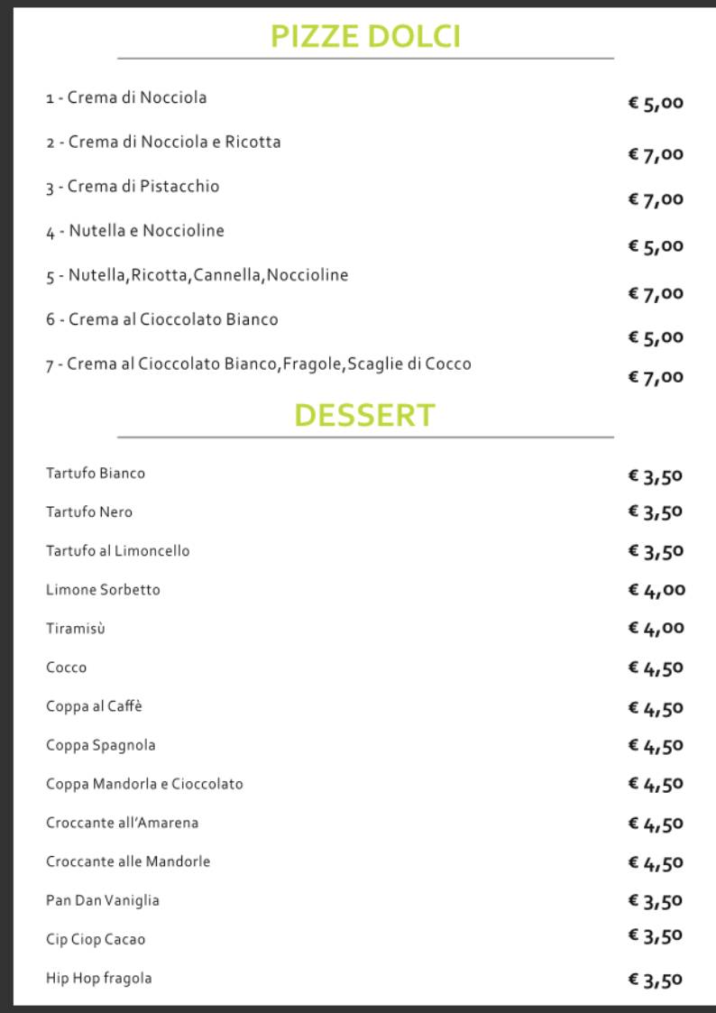 Menu di Il Ritrovo 