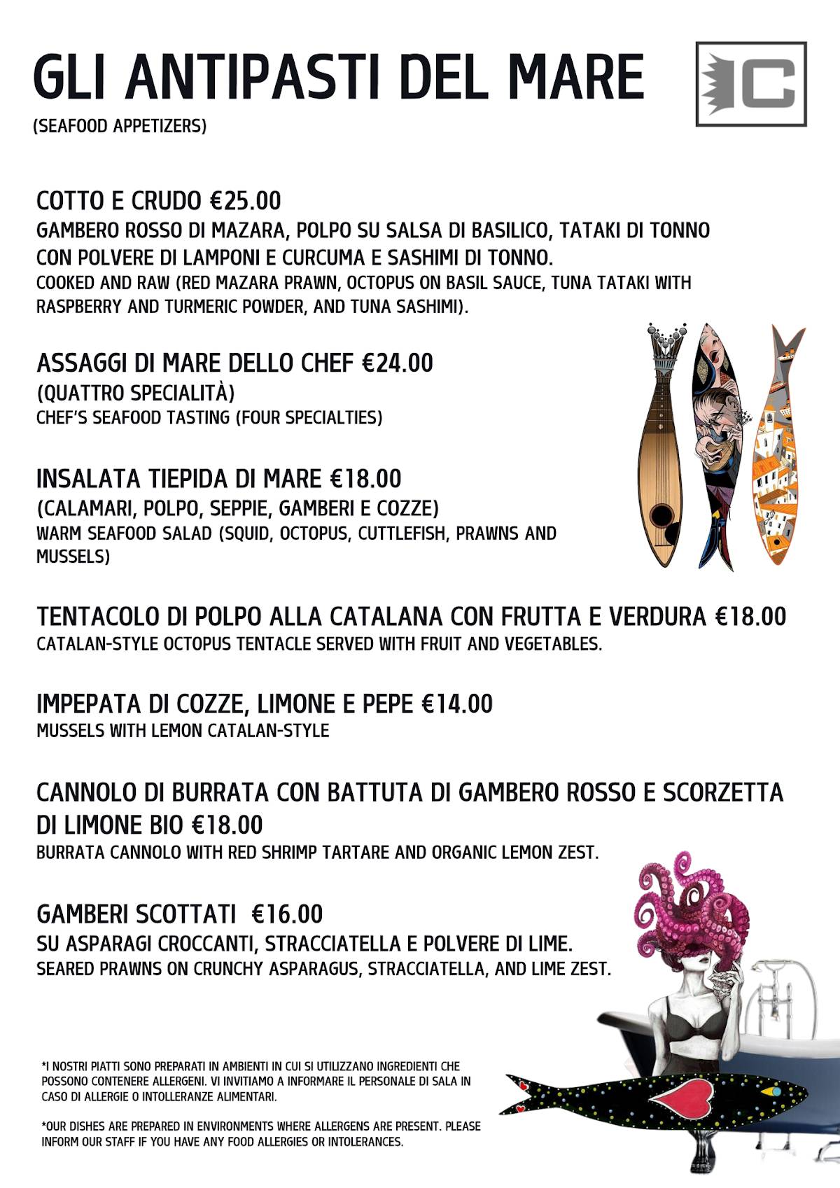 Menu di CENTRALE Ristorante Pizzeria 