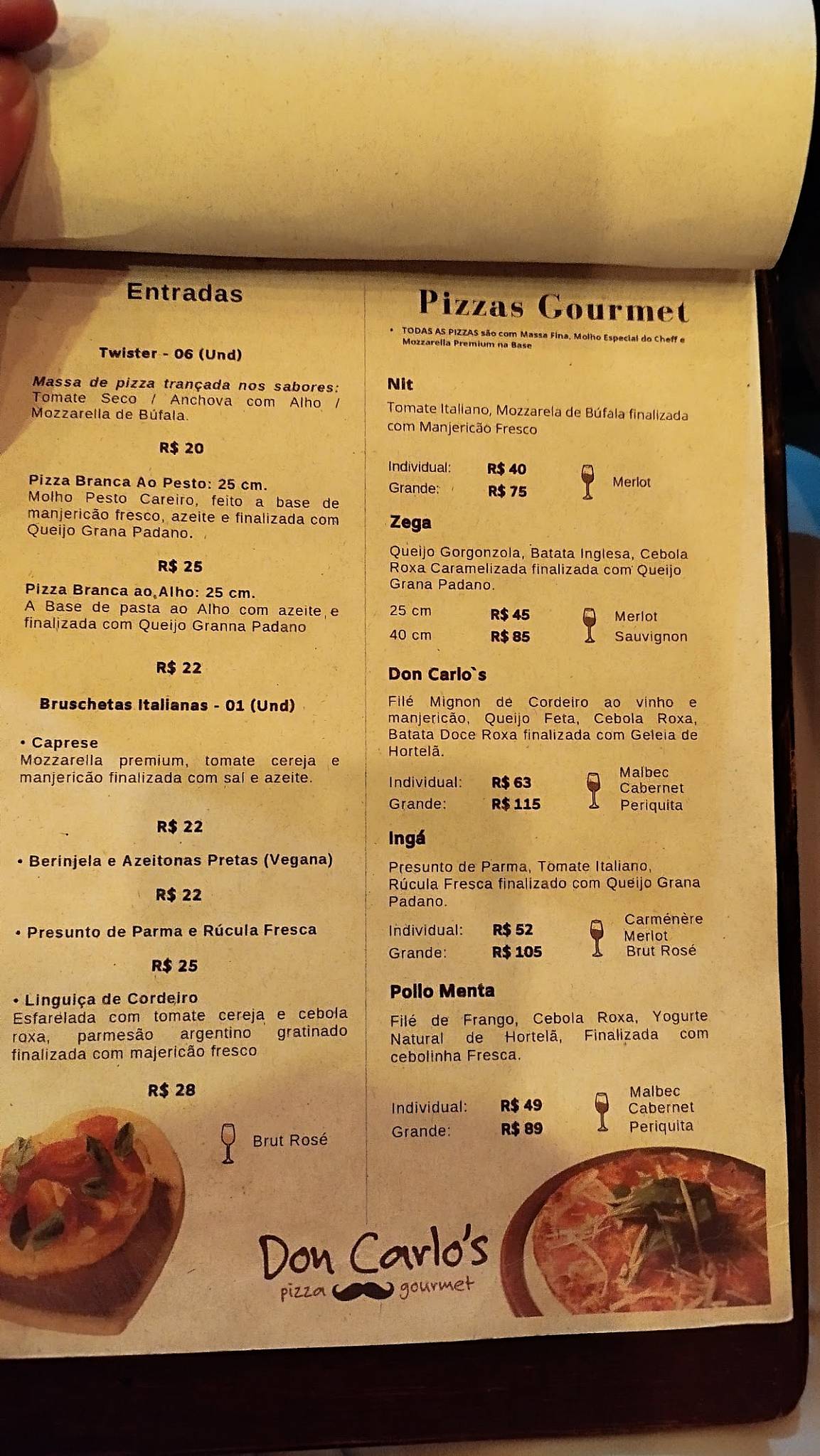 Don Carlo's Pizza Gourmet cardápio