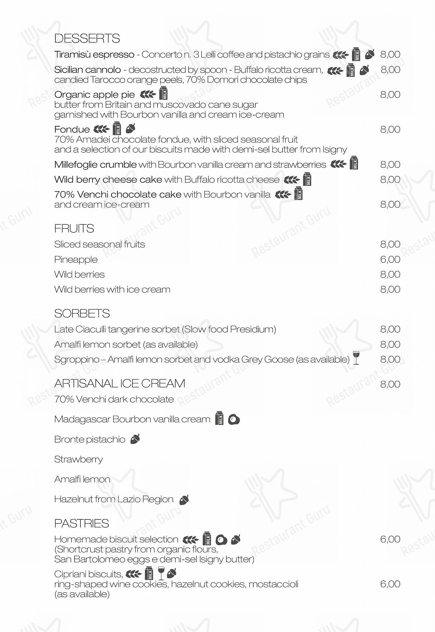 Drink menu per Emma in Roma