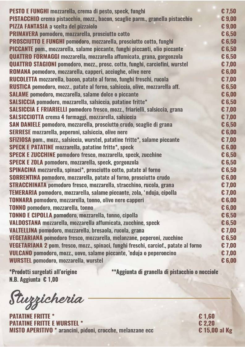 Menu di Panificio Panyllo 