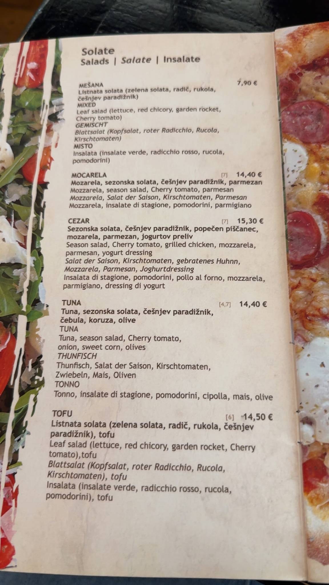 Menu di Pizzeria Gallus 