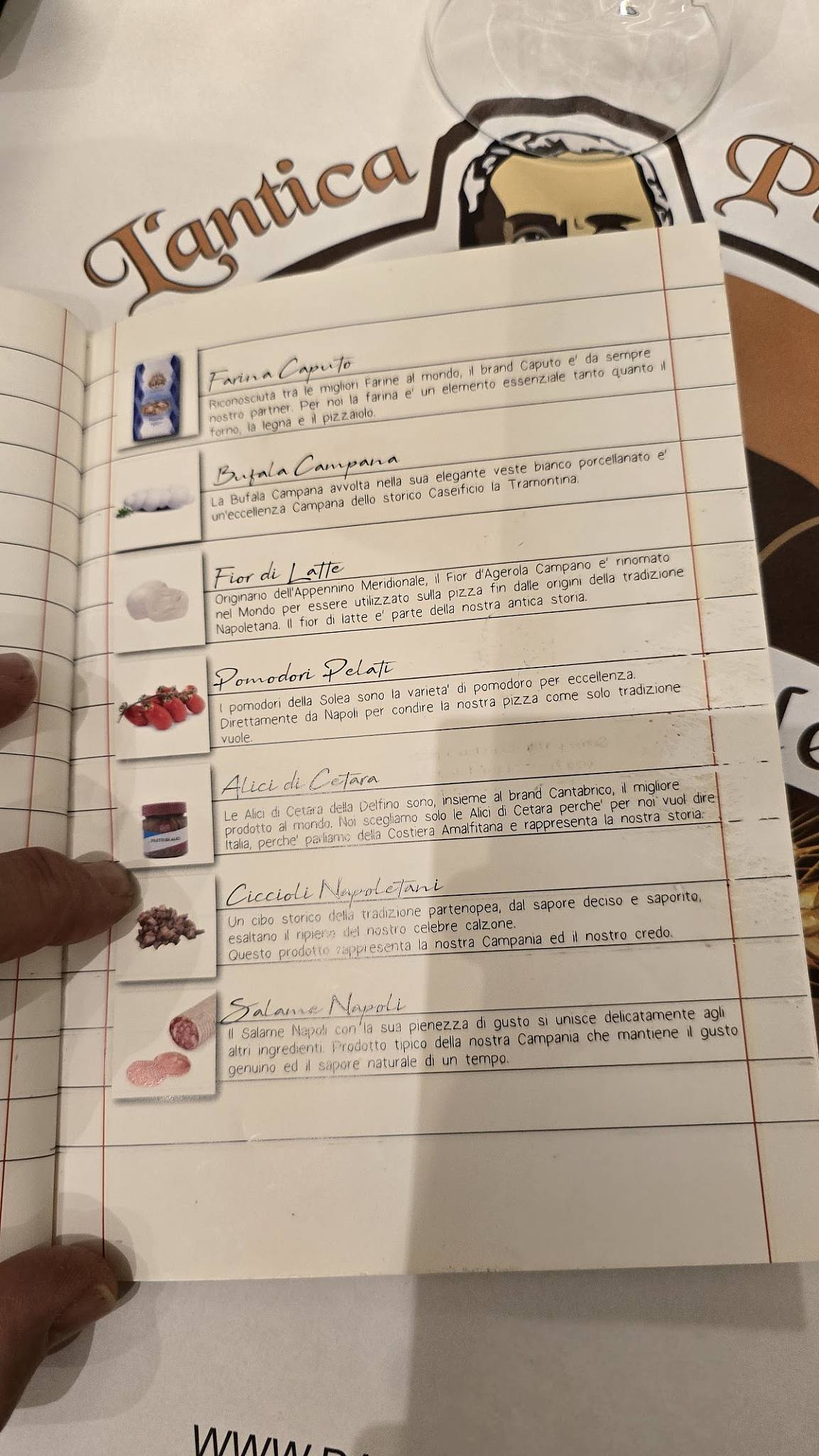 Menu di L’Antica Pizzeria da Michele Bari 