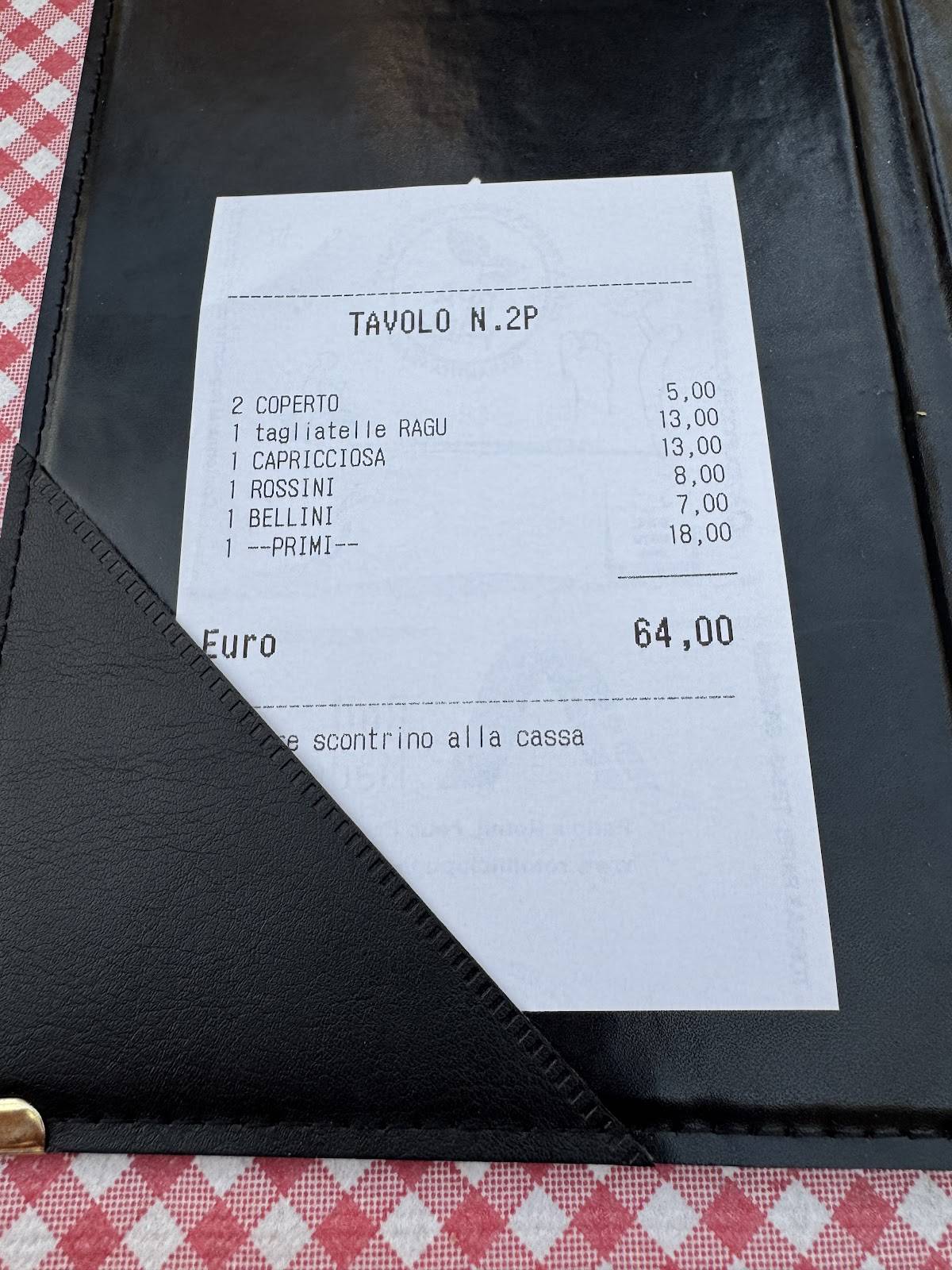 Menu di Ristorante Pizzeria Due Colonne 