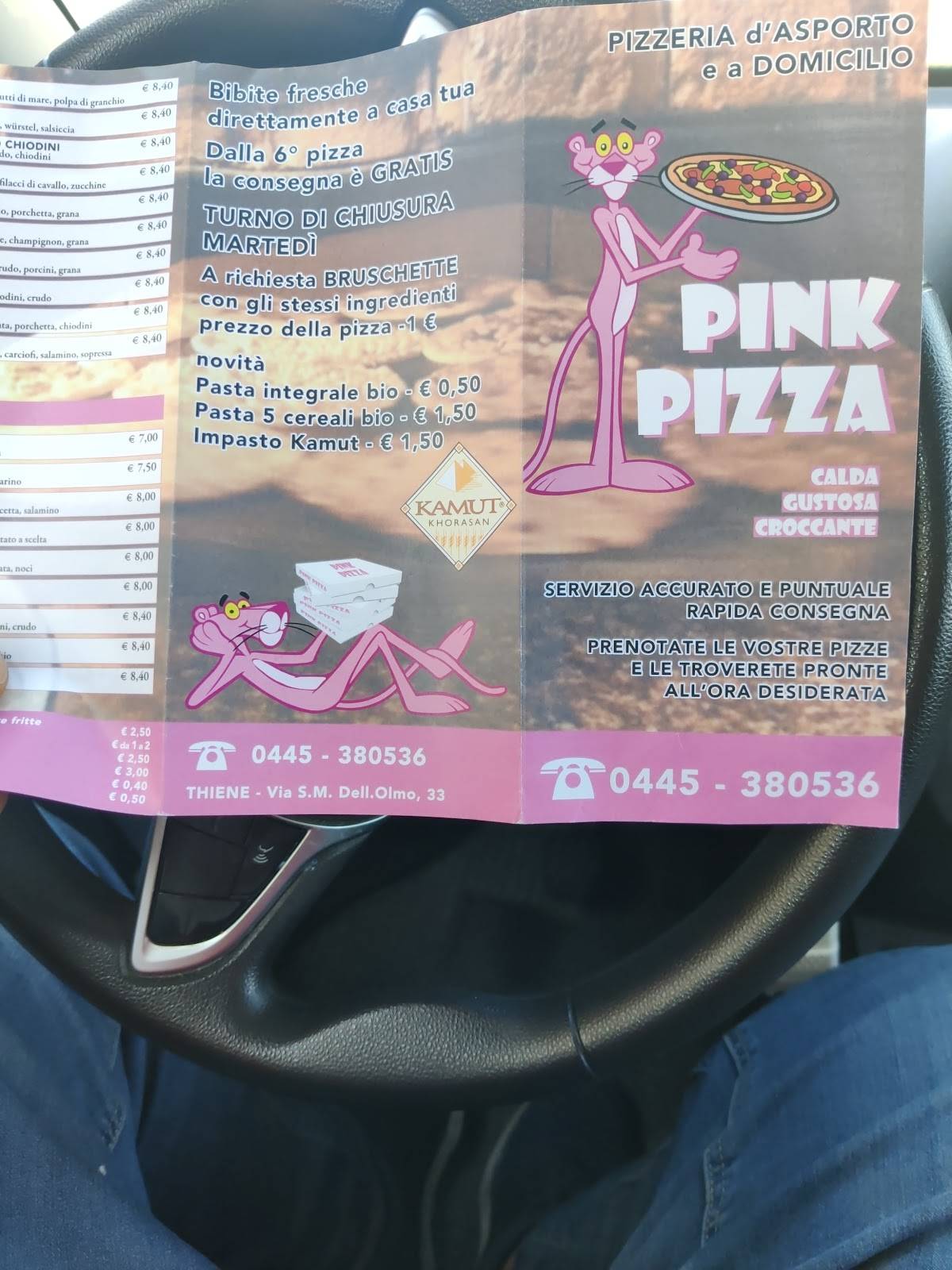 Menu di Pizzeria Pink Pizza 